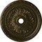 Ekena Millwork Palmetto Ceiling Medallion (Fits Canopies up to 7 5/8"), 31 1/2"OD x 3 5/8"ID x 1 3/4"P, Green Gold CM31PMGGS - alternate 1